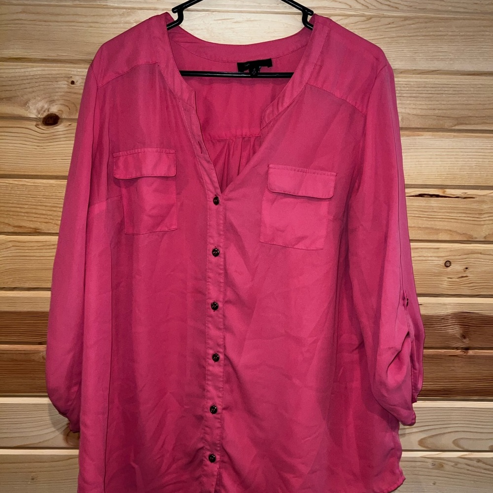 Coral color blouse
